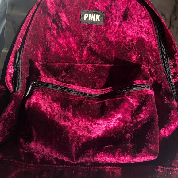 VICTORIA SECRET- CAMPUS BACKPACK in VELVET - Picture 3 of 4